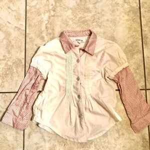 Kenzo - red and cream button-up